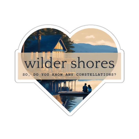 Wilder Shore Heart | Kiss-Cut Stickers