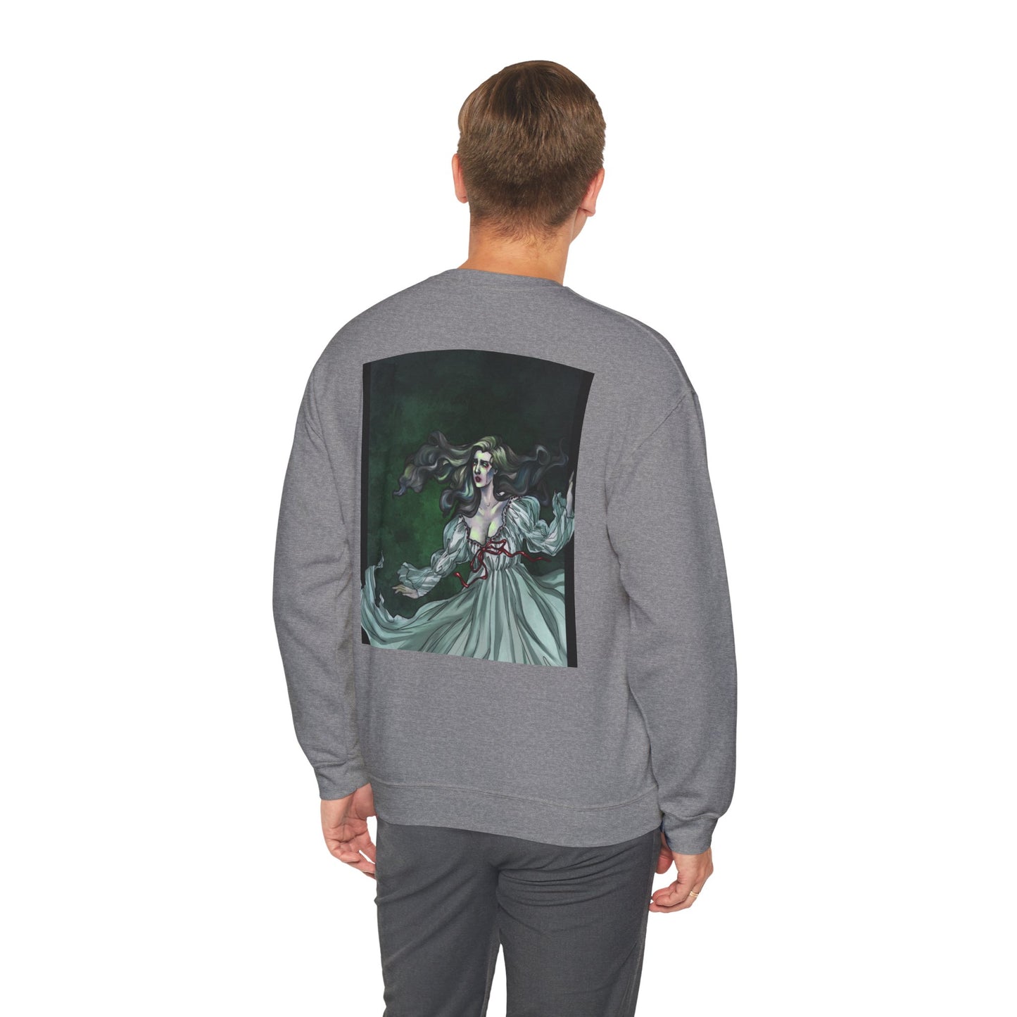 The Veneficium Feminae Ghost | Unisex Heavy Blend™ Crewneck Sweatshirt