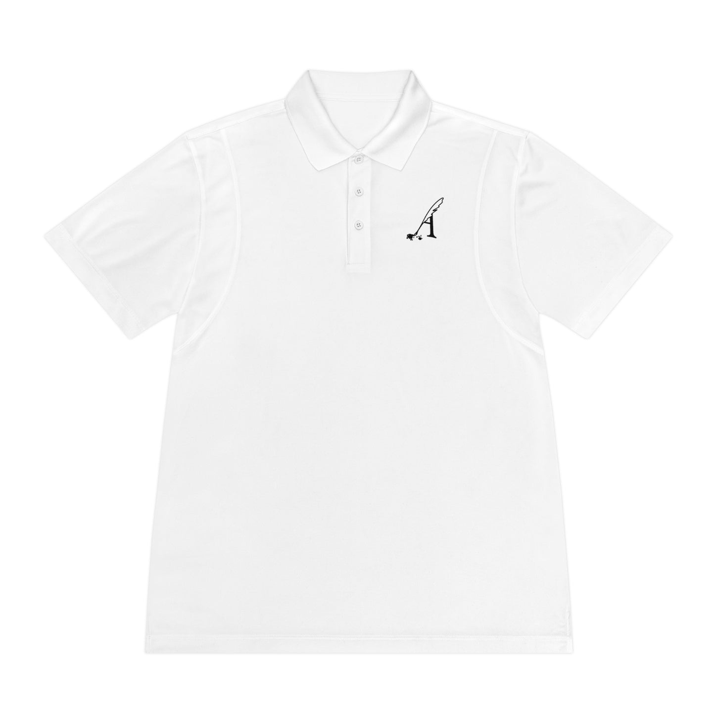 Amaranth Quill Logo Men's Sport Polo Shirt