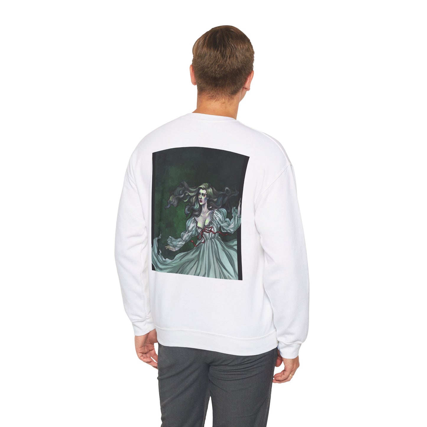 The Veneficium Feminae Ghost | Unisex Heavy Blend™ Crewneck Sweatshirt