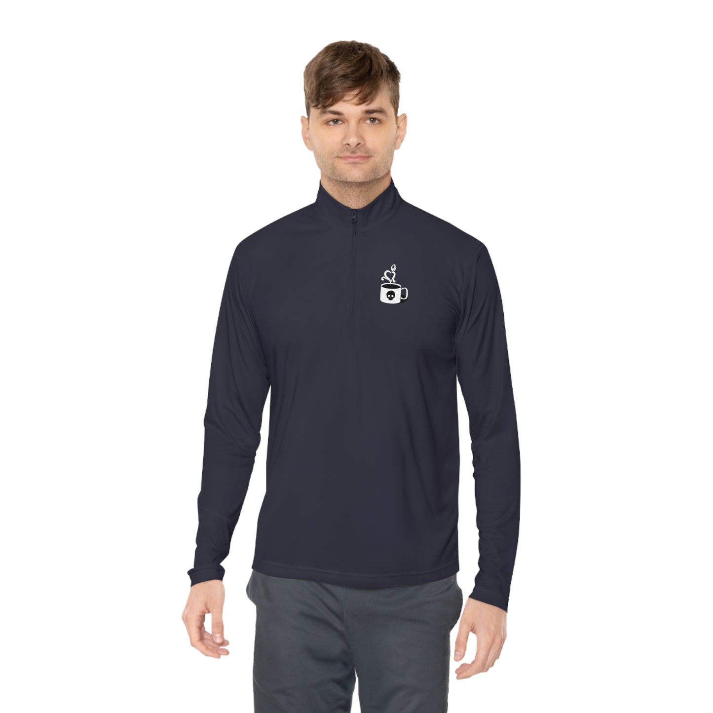 Amaranth Cup of Death Logo Unisex Quarter-Zip Pullover