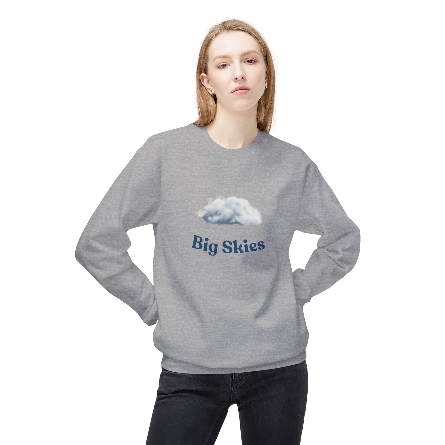 Double Track Unisex Fleece Crewneck Sweatshirt