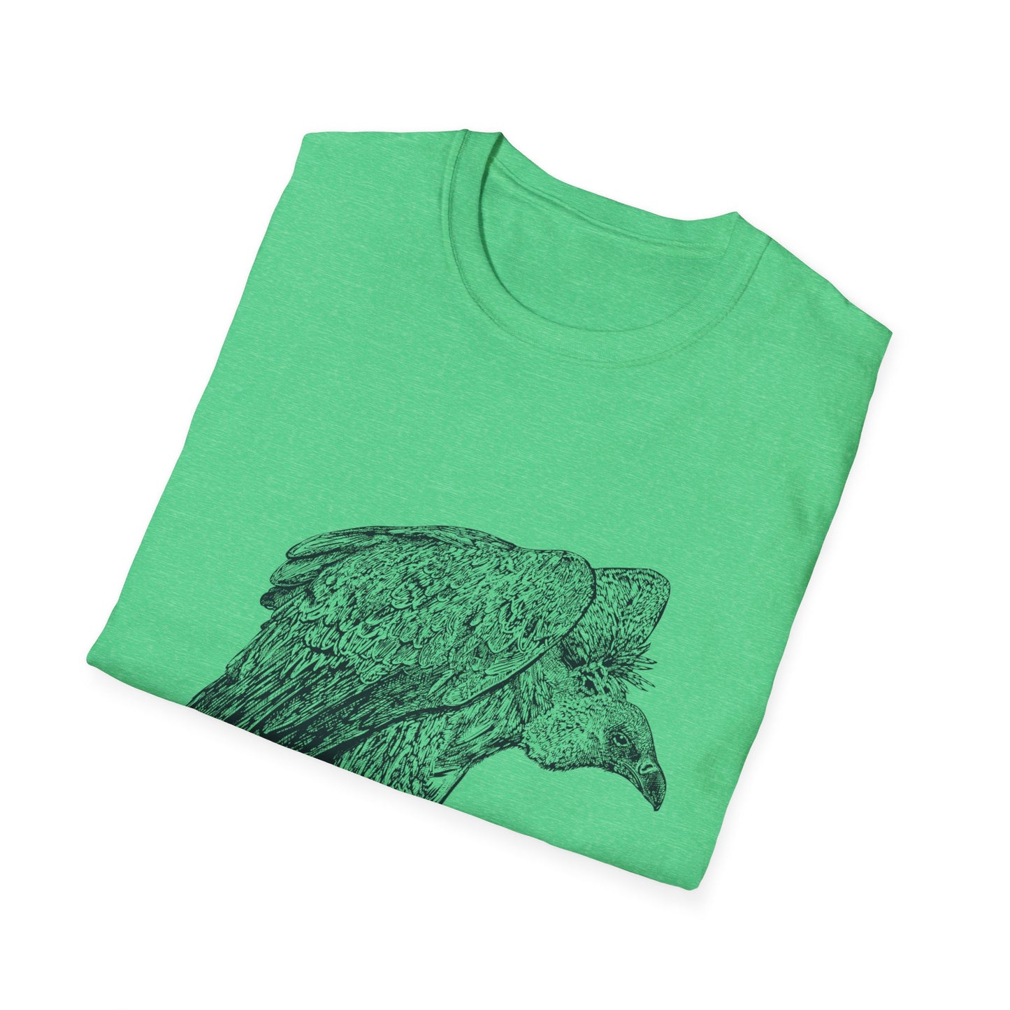 Amaranth Vulture | Graphic Unisex Softstyle T-Shirt - Eco-Friendly Fashion