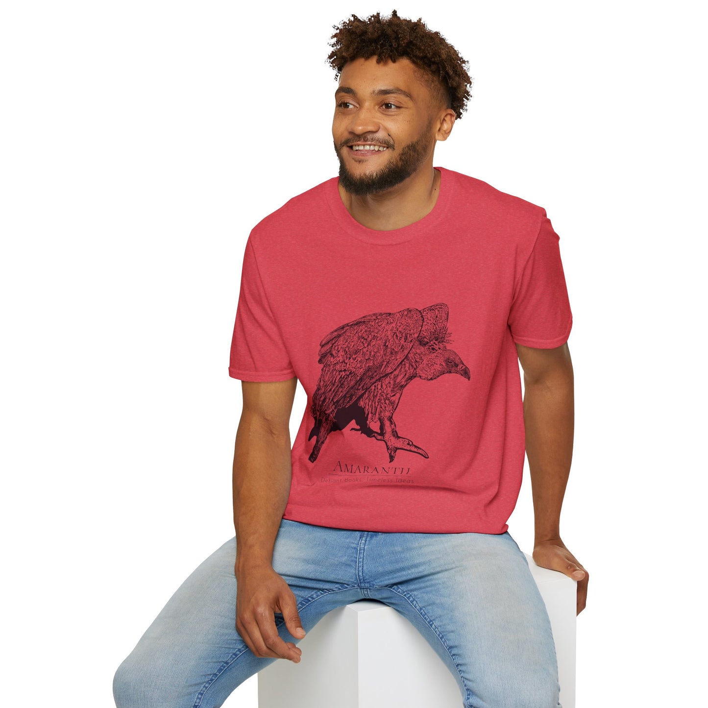 Amaranth Vulture | Graphic Unisex Softstyle T-Shirt - Eco-Friendly Fashion