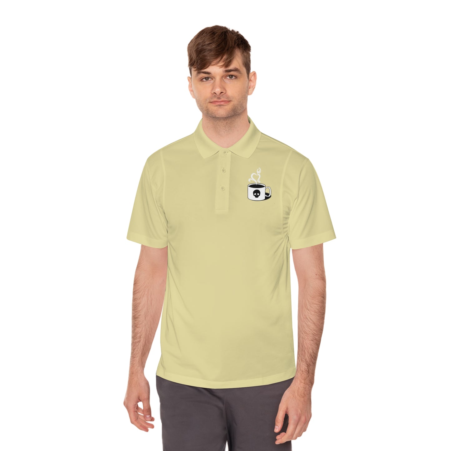 Amaranth Cup of Death Logo Men's Sport Polo Shirt