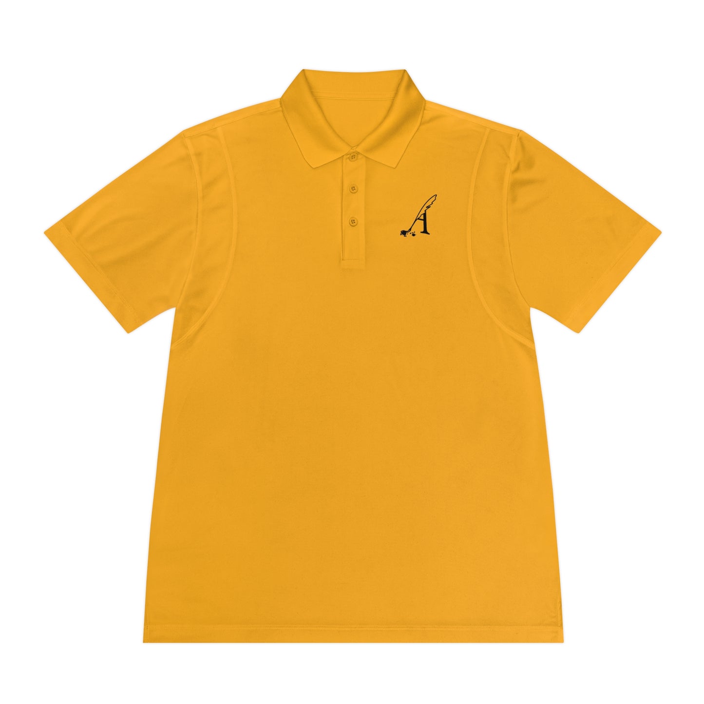 Amaranth Quill Logo Men's Sport Polo Shirt