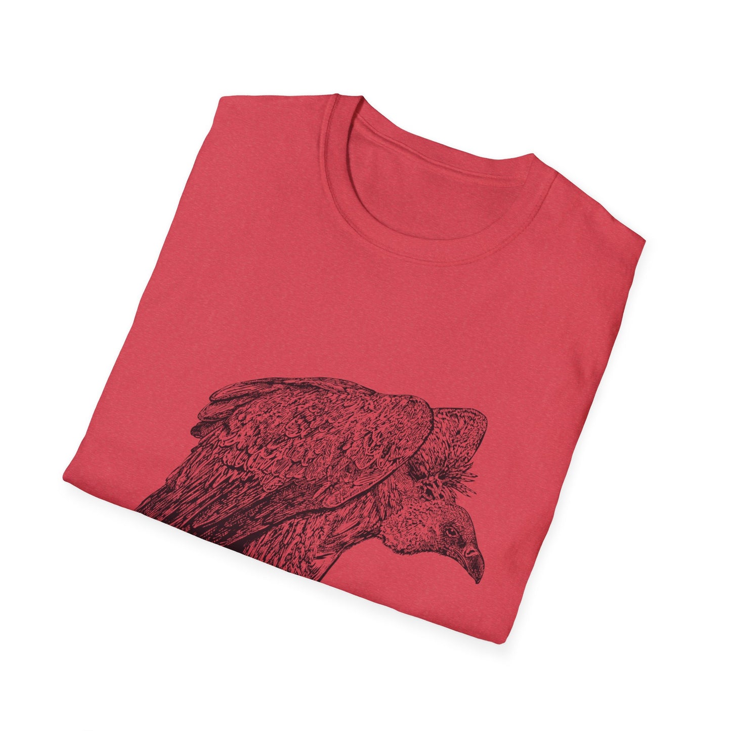 Amaranth Vulture | Graphic Unisex Softstyle T-Shirt - Eco-Friendly Fashion