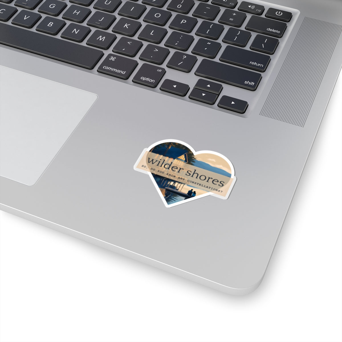 Wilder Shore Heart | Kiss-Cut Stickers