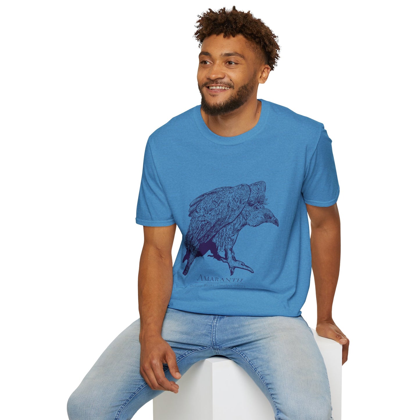 Amaranth Vulture | Graphic Unisex Softstyle T-Shirt - Eco-Friendly Fashion