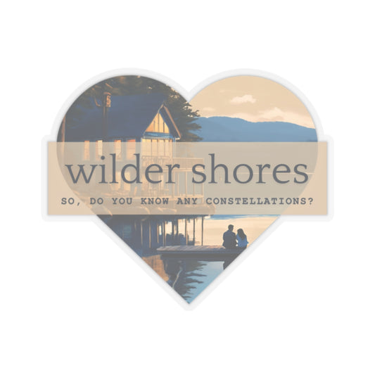 Wilder Shore Heart | Kiss-Cut Stickers