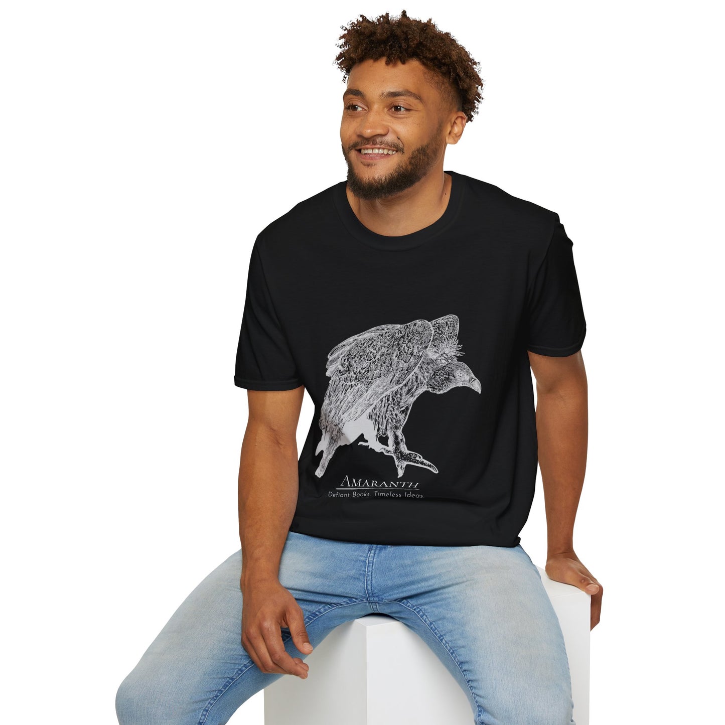 Amaranth Vulture | Graphic Unisex Softstyle T-Shirt - Eco-Friendly Fashion