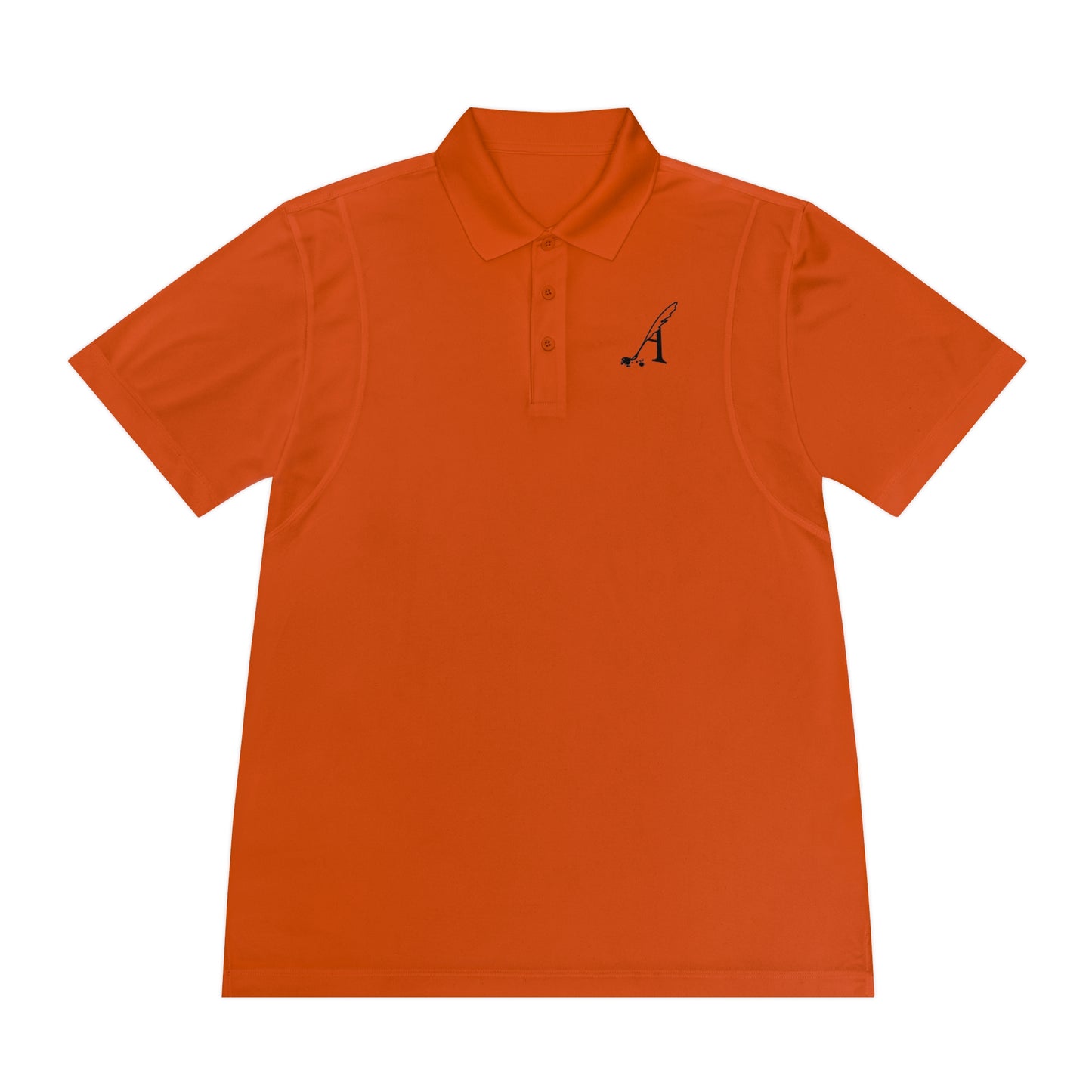 Amaranth Quill Logo Men's Sport Polo Shirt