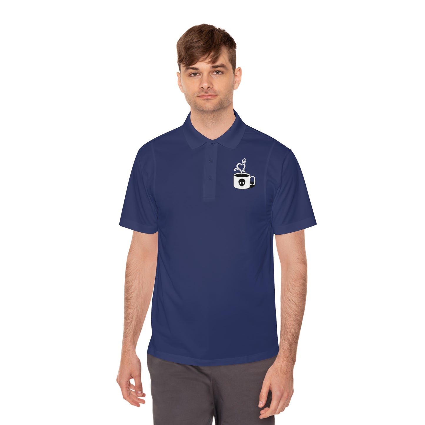 Amaranth Cup of Death Logo Men's Sport Polo Shirt