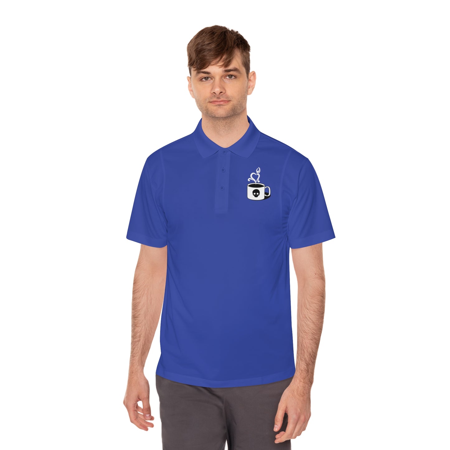 Amaranth Cup of Death Logo Men's Sport Polo Shirt