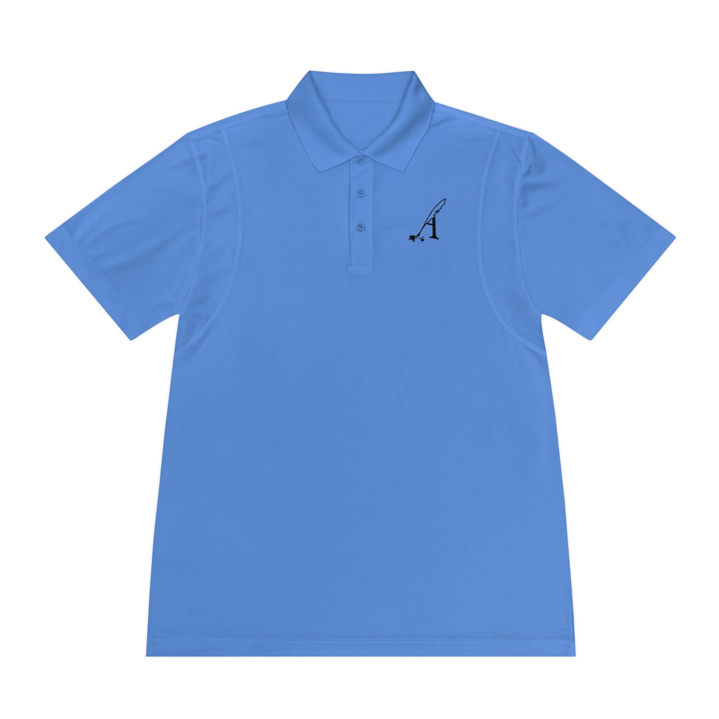 Amaranth Quill Logo Men's Sport Polo Shirt