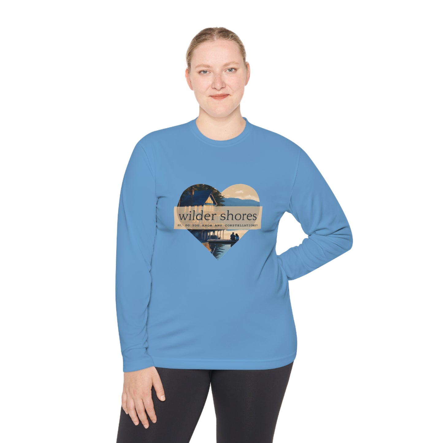 Wilder Shores Heart | Unisex Lightweight Long Sleeve Tee