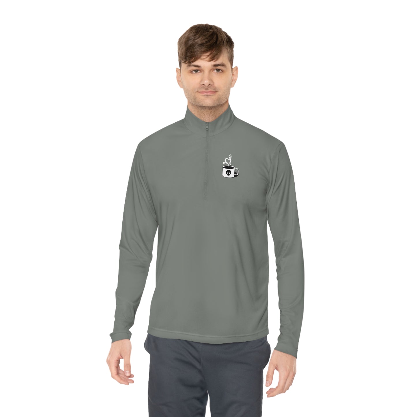 Amaranth Cup of Death Logo Unisex Quarter-Zip Pullover