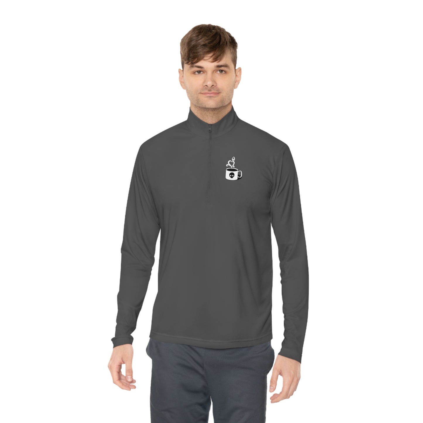 Amaranth Cup of Death Logo Unisex Quarter-Zip Pullover