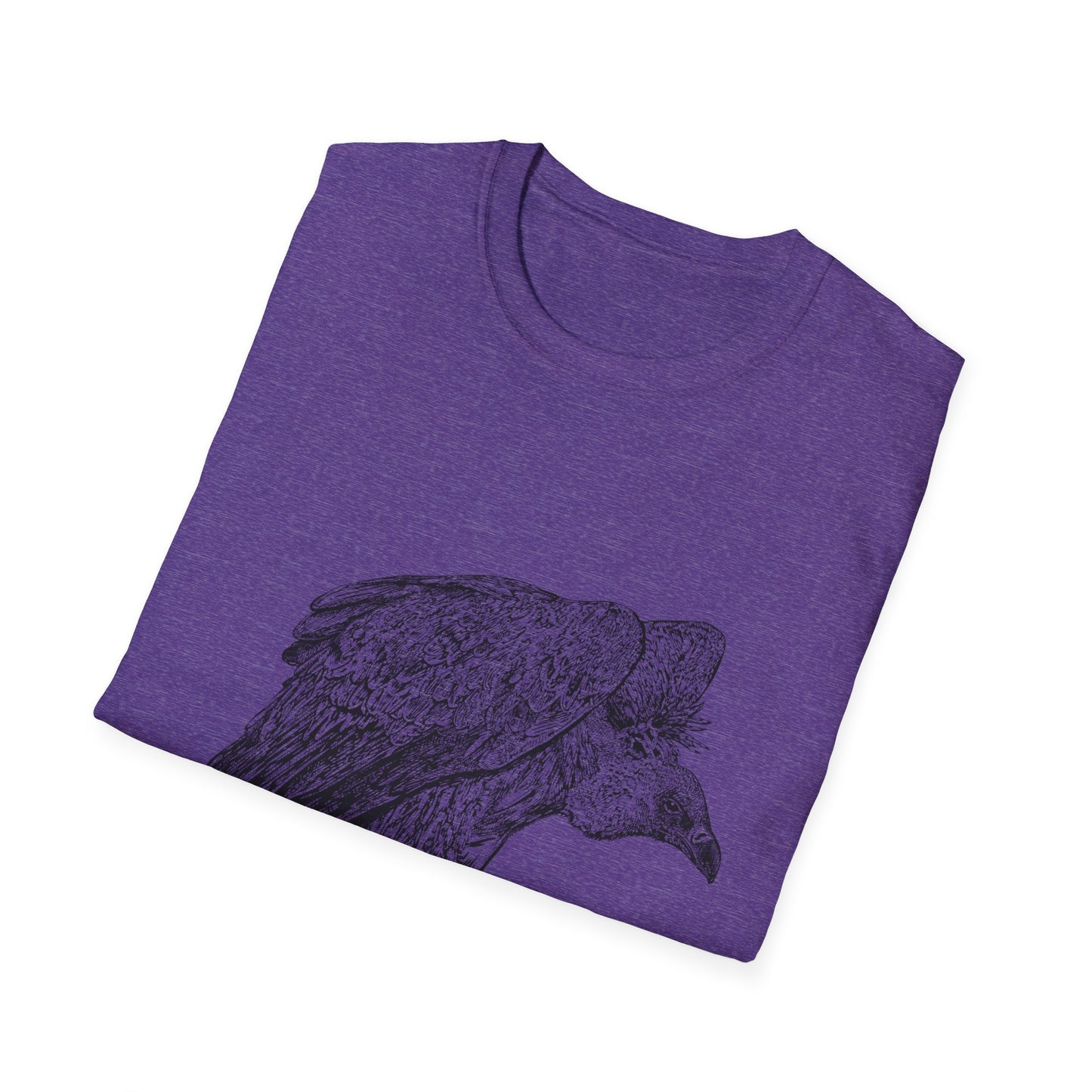Amaranth Vulture | Graphic Unisex Softstyle T-Shirt - Eco-Friendly Fashion