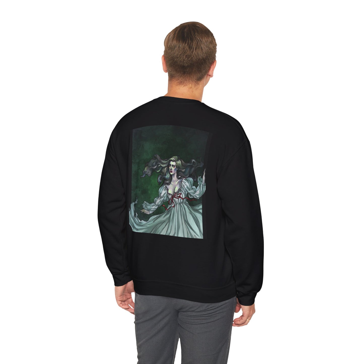 The Veneficium Feminae Ghost | Unisex Heavy Blend™ Crewneck Sweatshirt