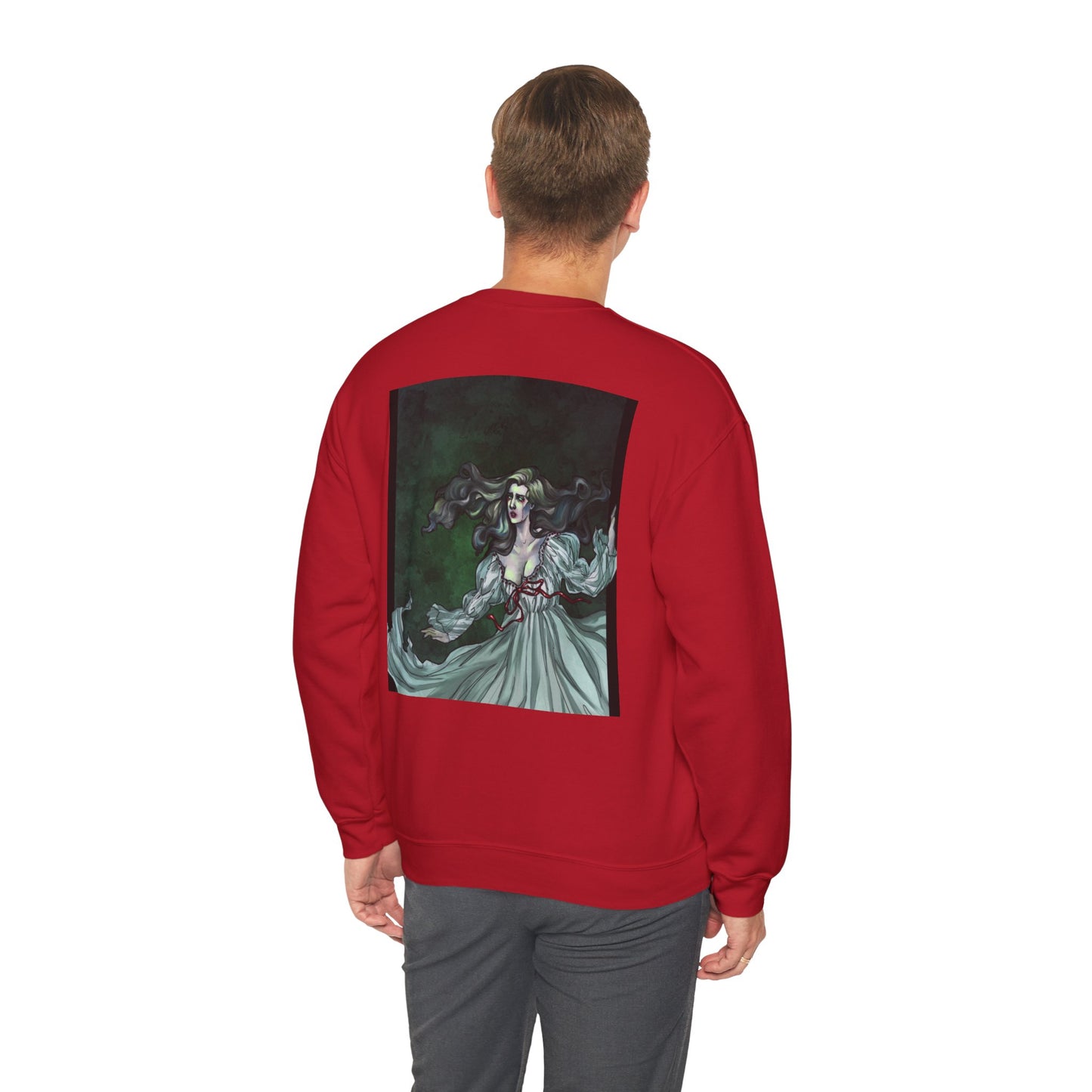 The Veneficium Feminae Ghost | Unisex Heavy Blend™ Crewneck Sweatshirt