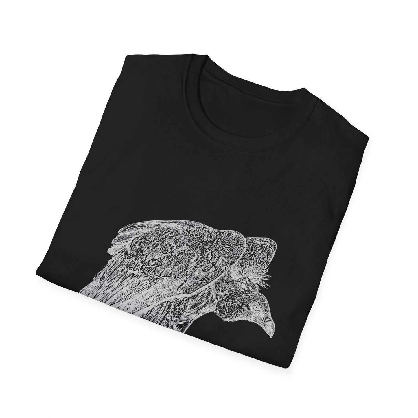 Amaranth Vulture | Graphic Unisex Softstyle T-Shirt - Eco-Friendly Fashion