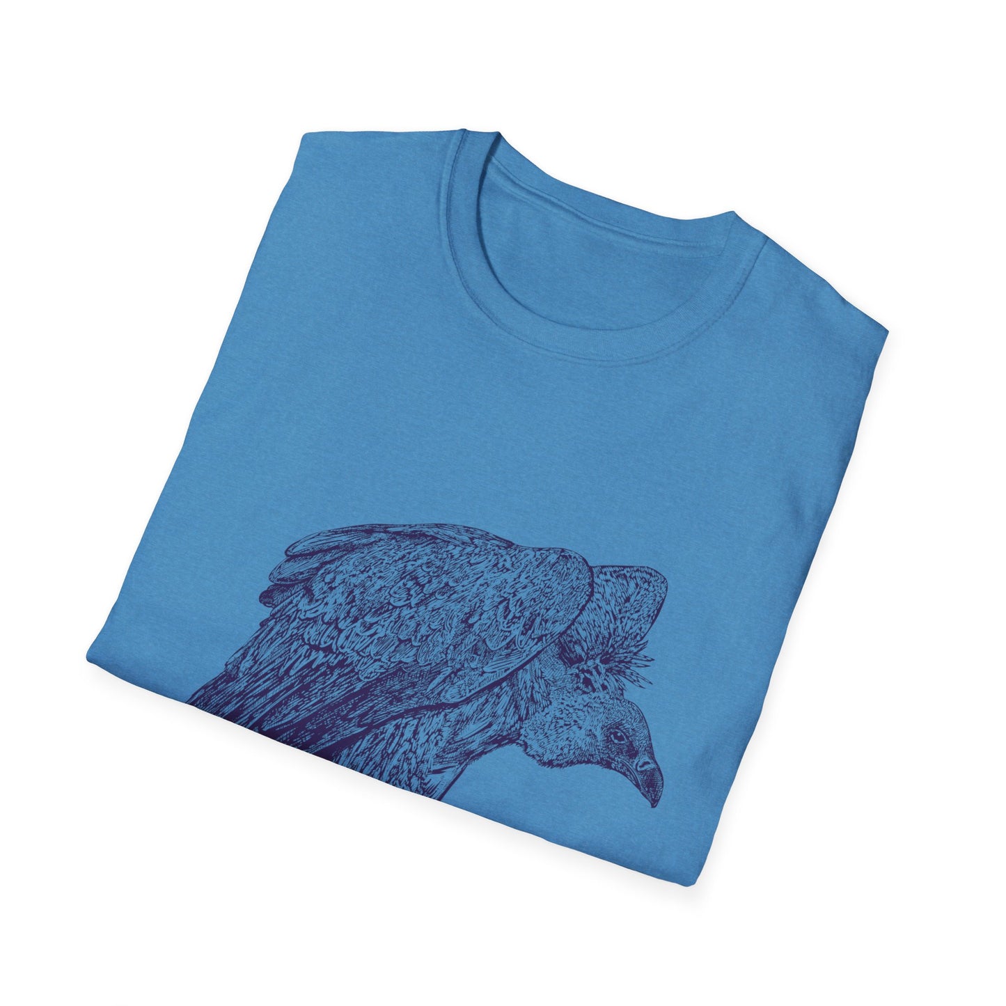 Amaranth Vulture | Graphic Unisex Softstyle T-Shirt - Eco-Friendly Fashion