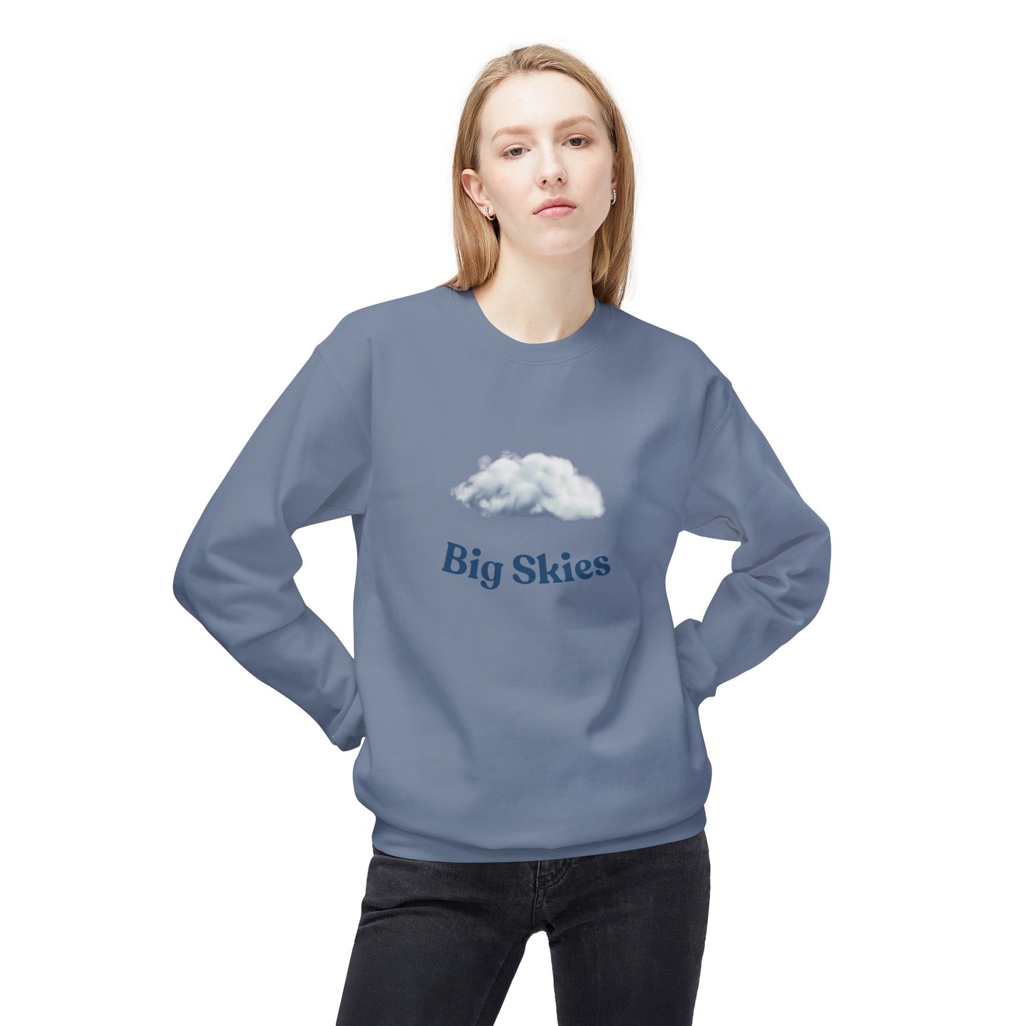 Double Track Unisex Fleece Crewneck Sweatshirt