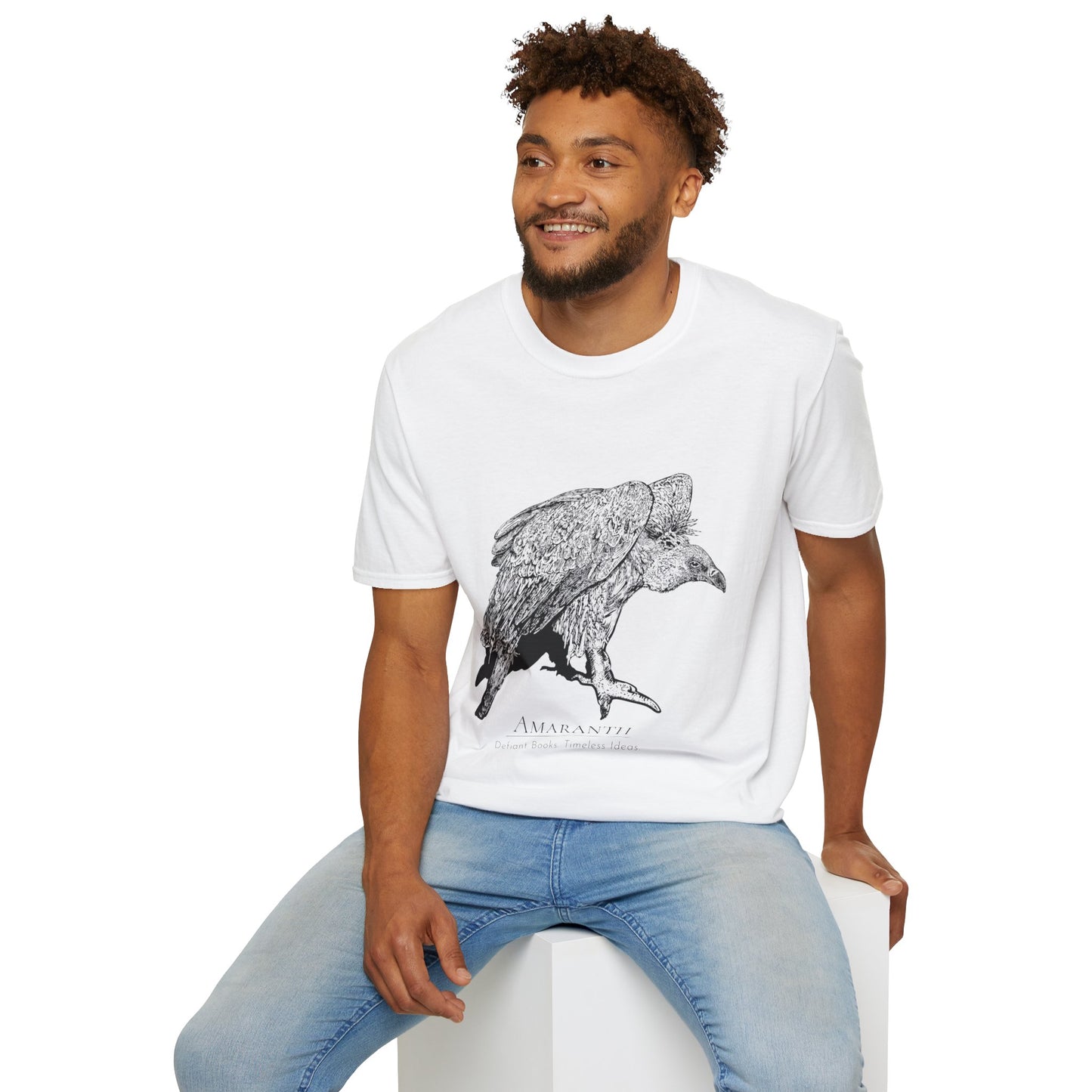 Amaranth Vulture | Graphic Unisex Softstyle T-Shirt - Eco-Friendly Fashion
