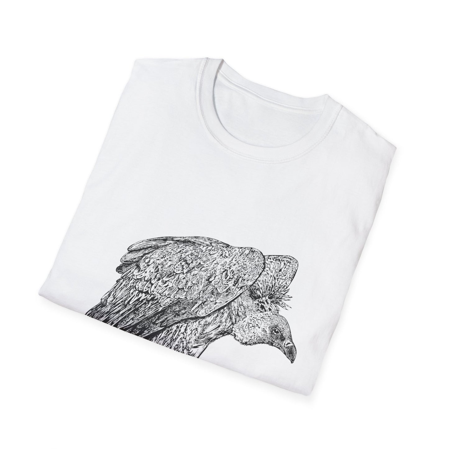 Amaranth Vulture | Graphic Unisex Softstyle T-Shirt - Eco-Friendly Fashion