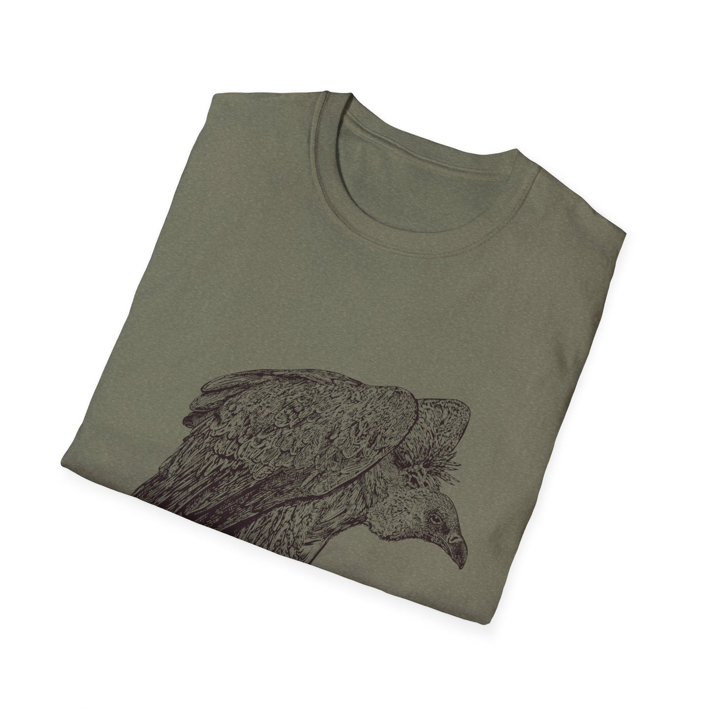 Amaranth Vulture | Graphic Unisex Softstyle T-Shirt - Eco-Friendly Fashion